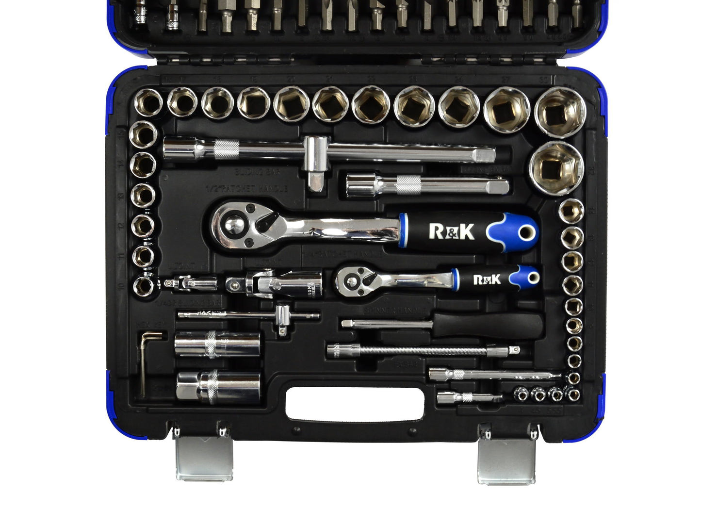 Set chei tubulare profesionale, 94 elemente, 1/4"- 1/2", R&K RK00201