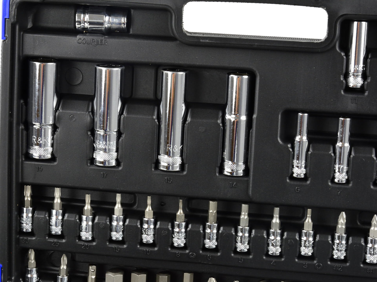 Set chei tubulare profesionale, 94 elemente, 1/4"- 1/2", R&K RK00201