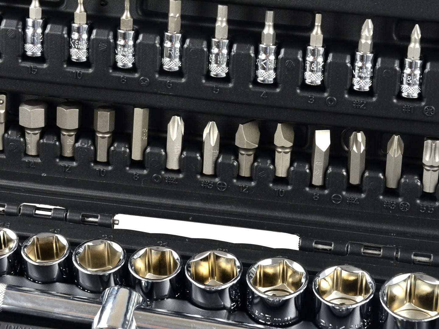 Set chei tubulare profesionale, 94 elemente, 1/4"- 1/2", R&K RK00201