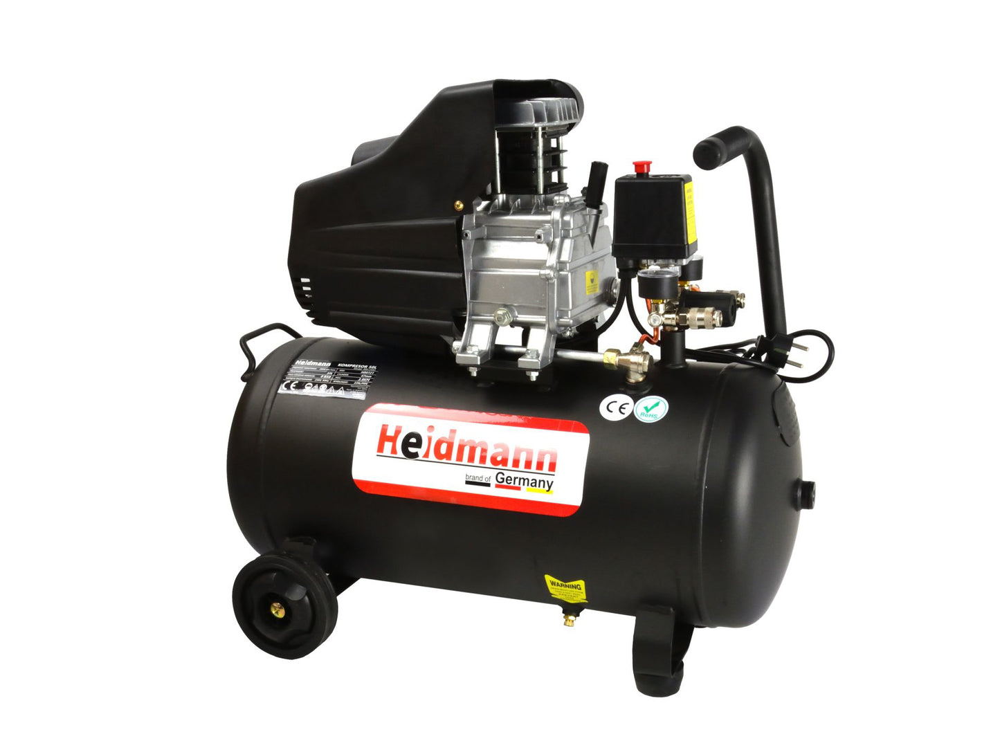 Compresor pe ulei, 50 l, Heidmann H00721