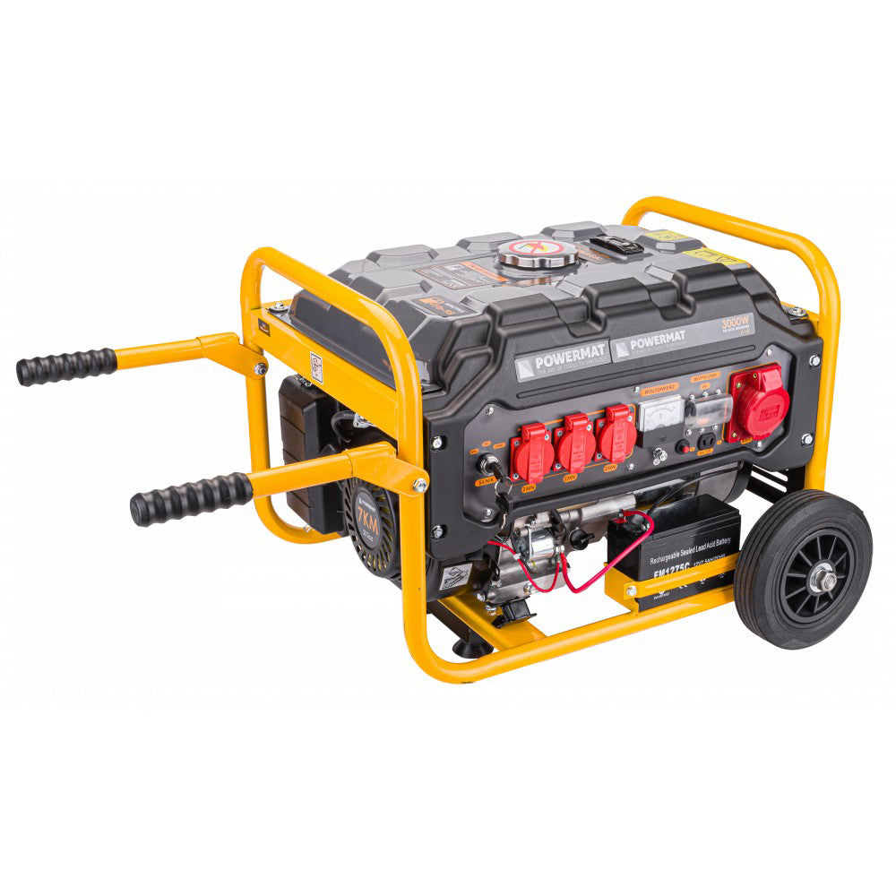 Generator de curent pe benzina PM-AGR-3000MNKE, 3 kW, Powermat PM1196