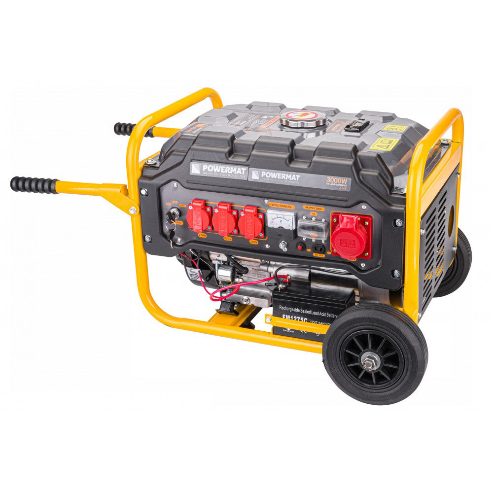 Generator de curent pe benzina PM-AGR-3000MNKE, 3 kW, Powermat PM1196