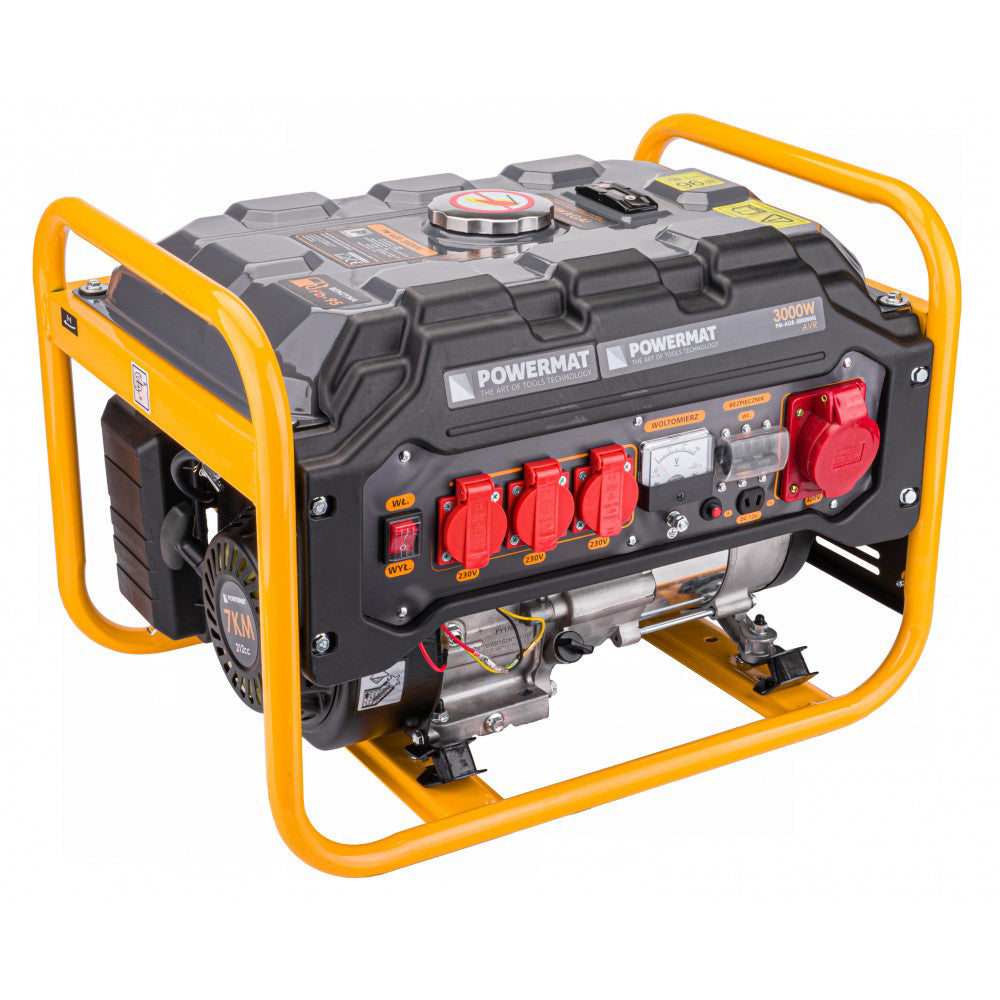 Generator de curent pe benzina PM-AGR-3000MNS, 3000 W, Powermat PM1194
