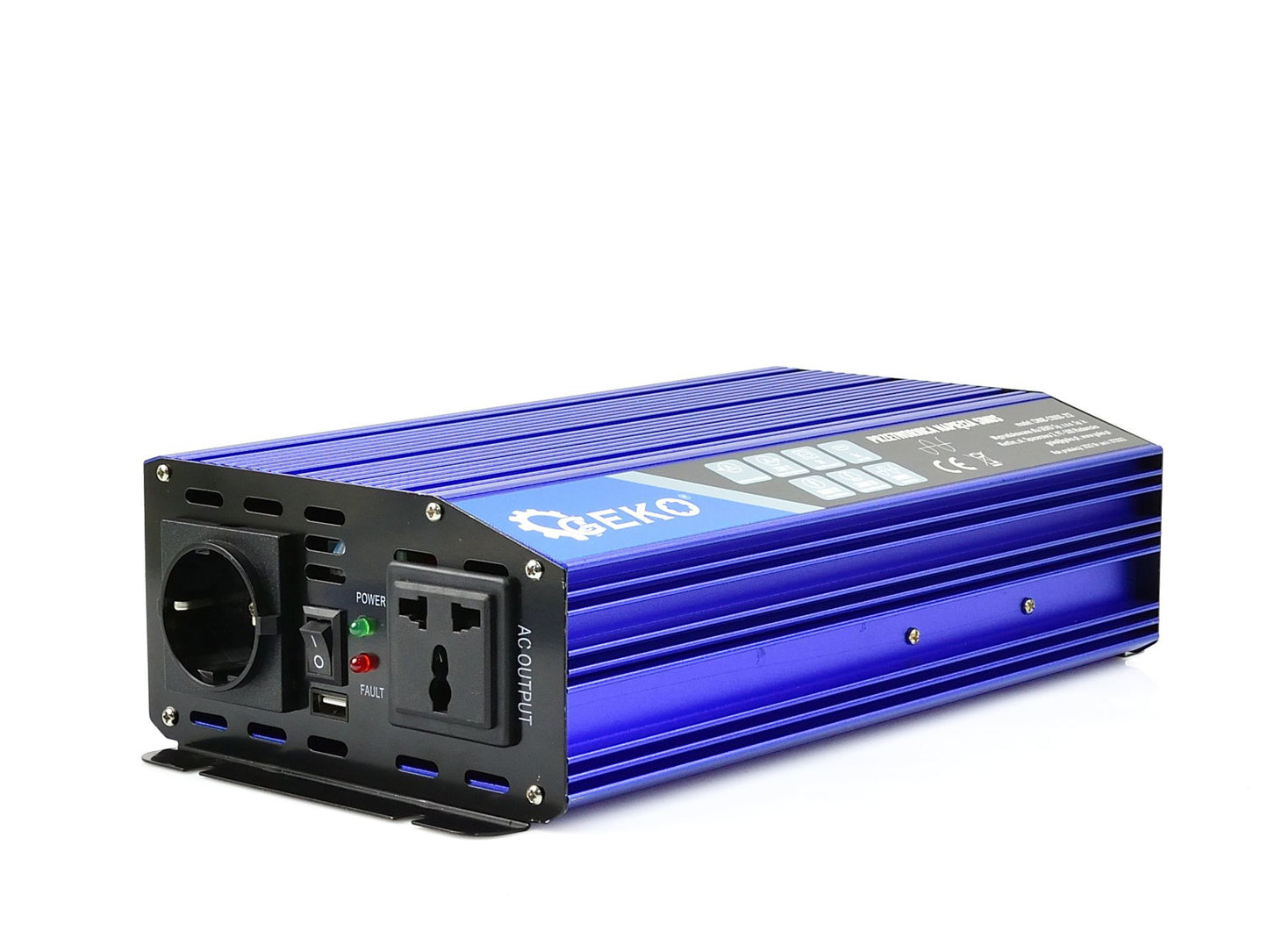 Convertor de tensiune, 24 V / 230 V, 1000 / 2000 W, Geko G17015