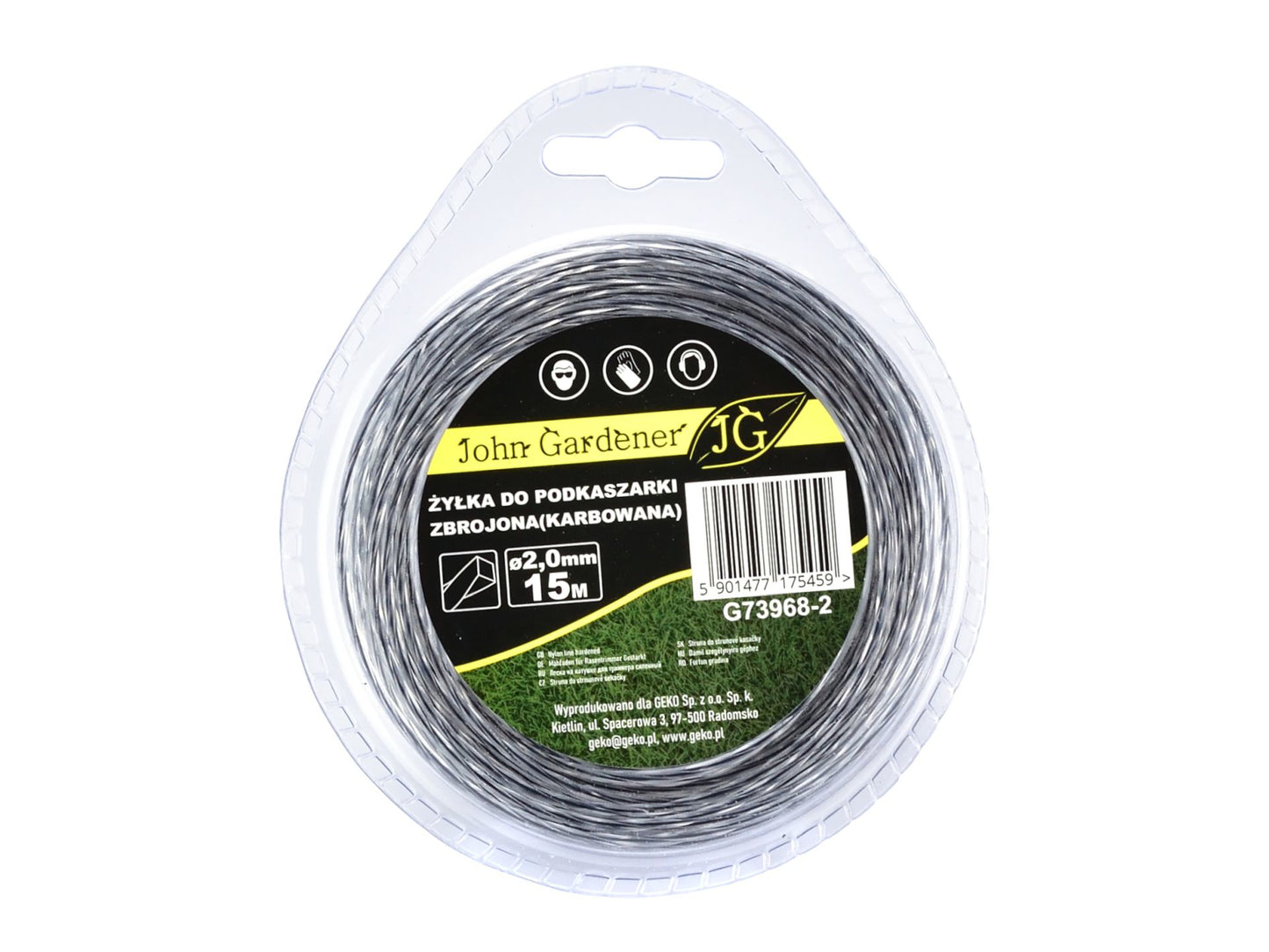 Fir trimmer intarit patrat, 2 mm x 15 m, John Gardener G73968-2