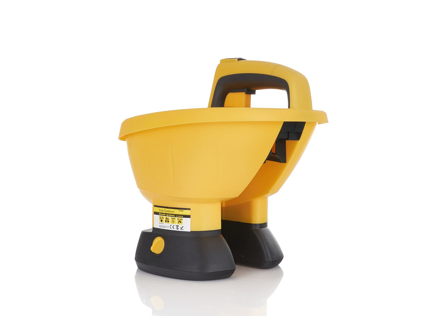 Semanatoare electrica pentru imprastiere seminte si fertilizant, 2.7 l, John Gardener G72065