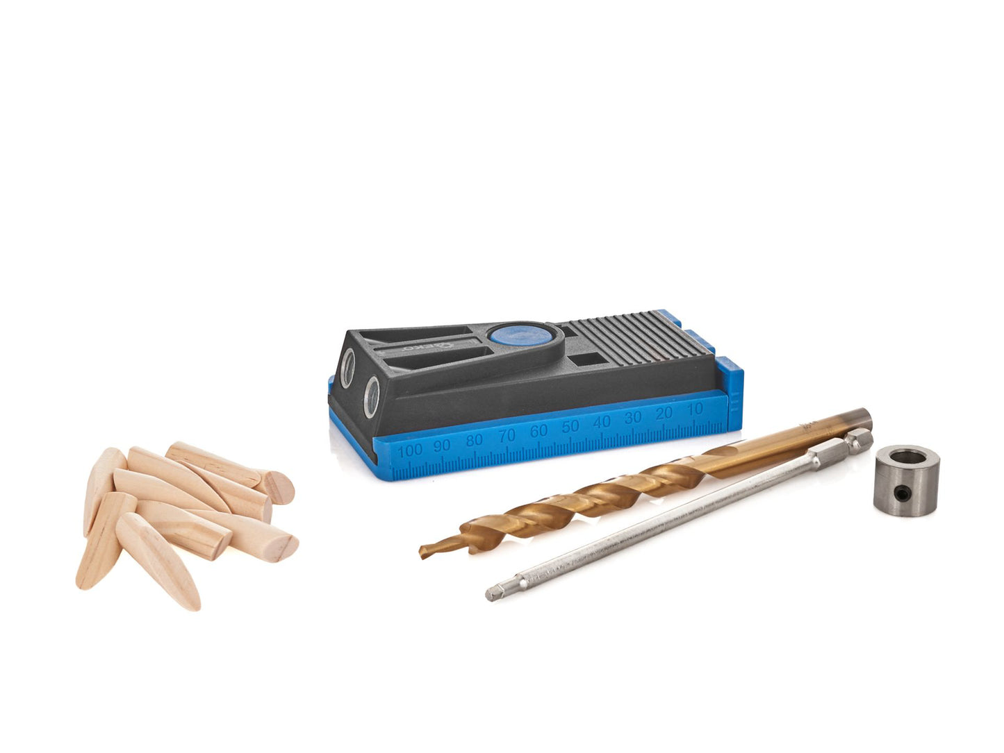 Set sablon pentru gaurire, 45 elemente, Geko G64988