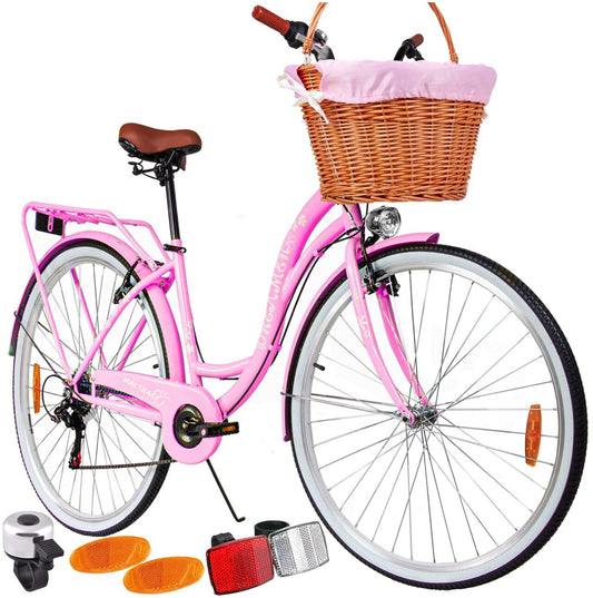 Bicicleta de oras Dreamer Pink, 6 trepte, 28 inch, MalTrack 110541