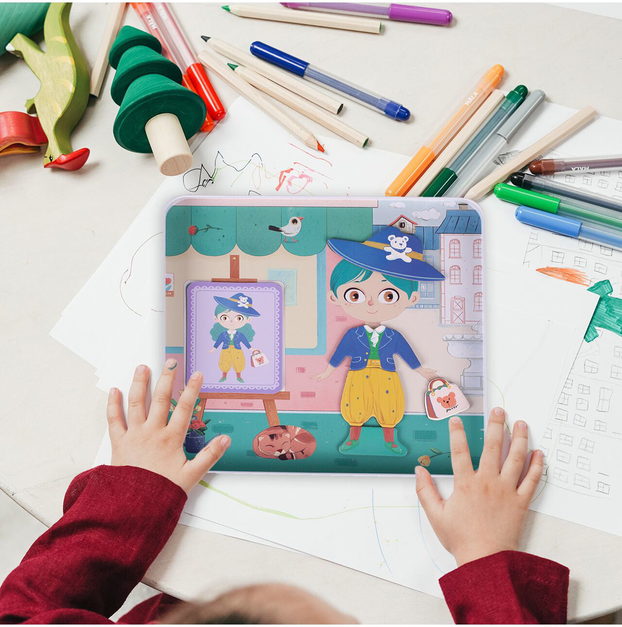 Puzzle Girl Dress Up, 62 piese, MalPlay 109656