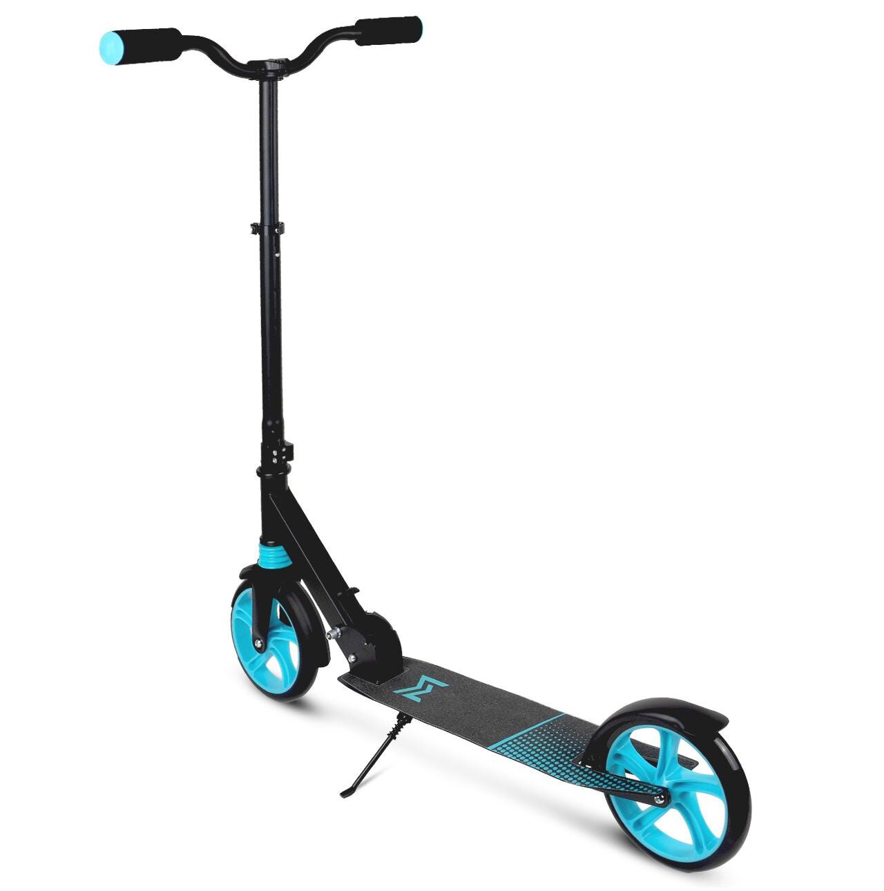 Trotineta pliabila cu amortizor, Negru / Albastru, 100 kg, MalPlay 110060