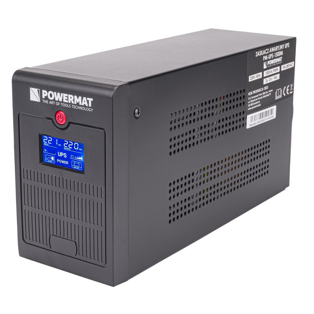 Sursa de curent UPS PM-UPS-1500M, 2 x 9 Ah, Powermat PM1210