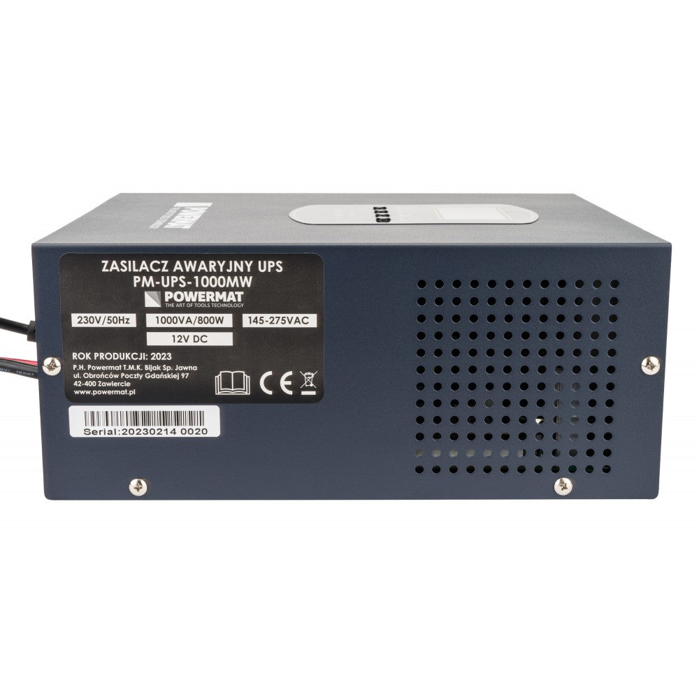 Sursa de curent UPS PM-UPS-1000MW, afisaj LCD, 800 W, Powermat PM1222