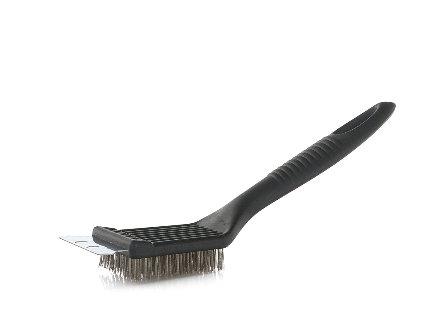 Perie de sarma 2 in 1 cu racleta pentru curatarea gratarului, Geko G80508