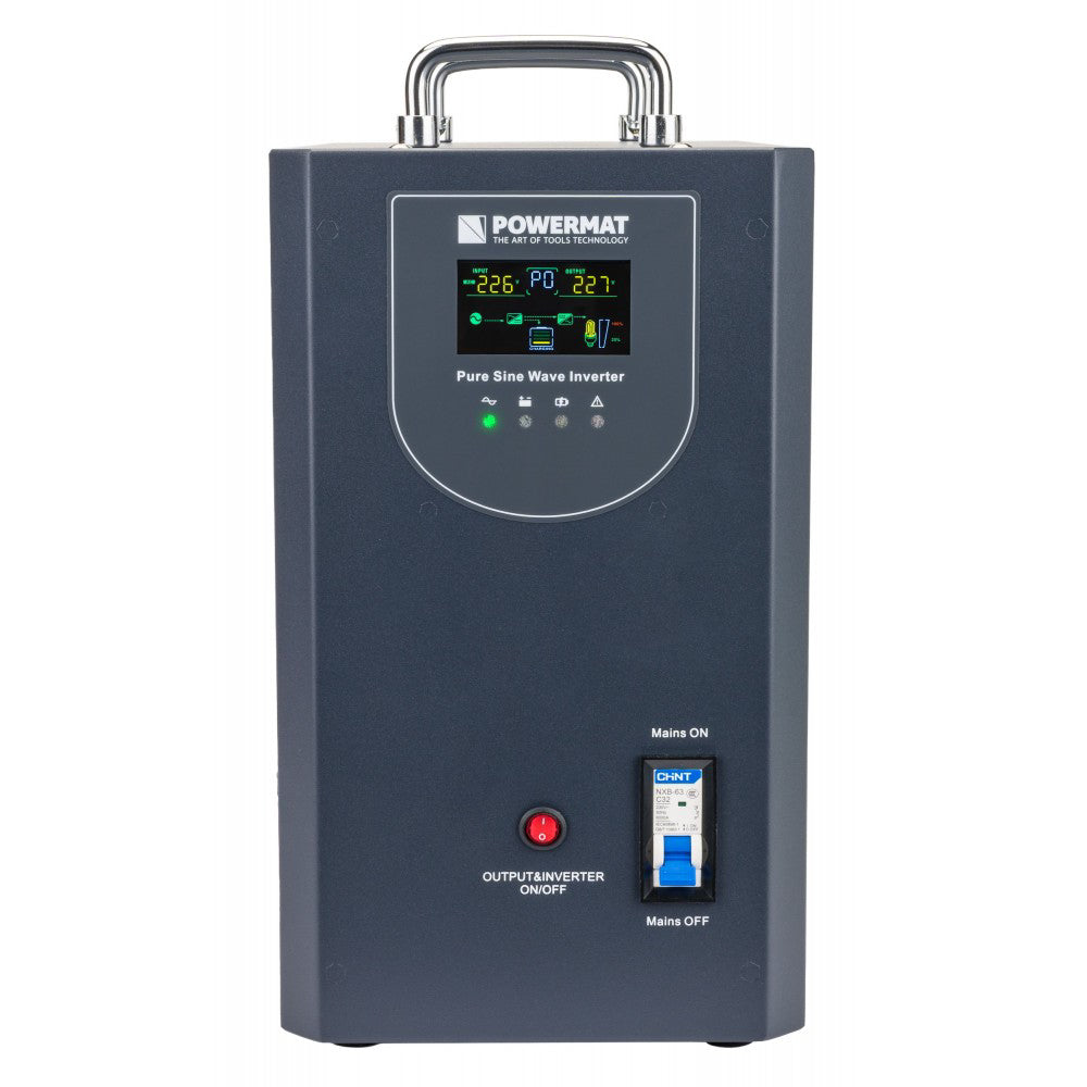 Sursa de curent UPS PM-UPS-2000MP, 1600 W, 2000 VA, Powermat PM1216