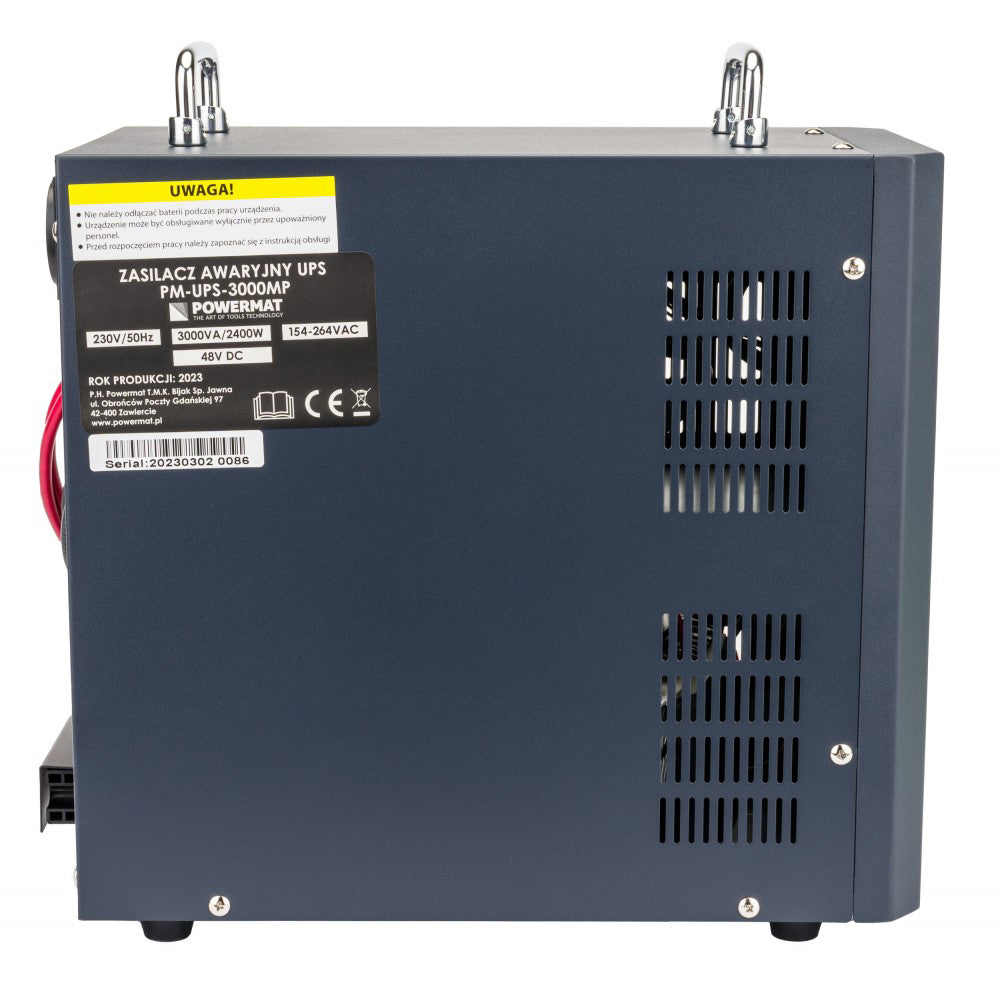 Sursa de curent UPS PM-UPS-3000MP, afisaj LCD, 3000 VA, 2400 W, Powermat PM1218