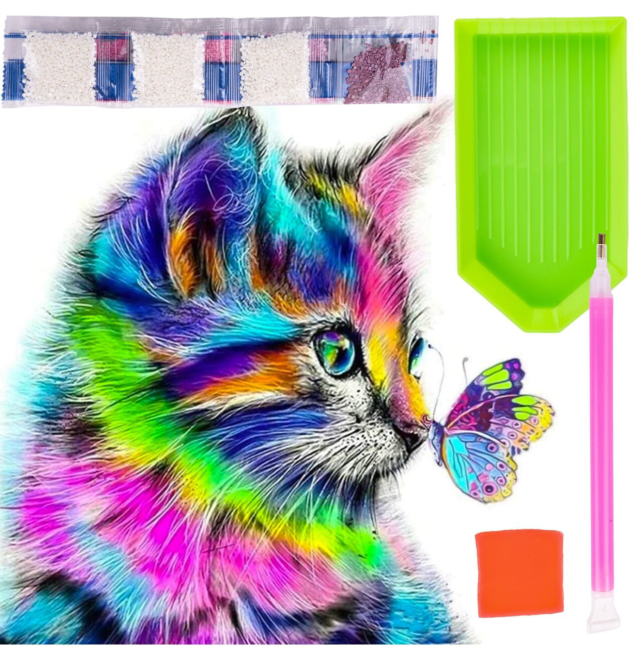 Set broderie cu diamante, 30 x 30 cm, MalPlay 110193