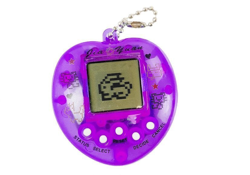 Joc pentru copii electronic tamagotchi in forma de inimioara, mov, Lean 4009