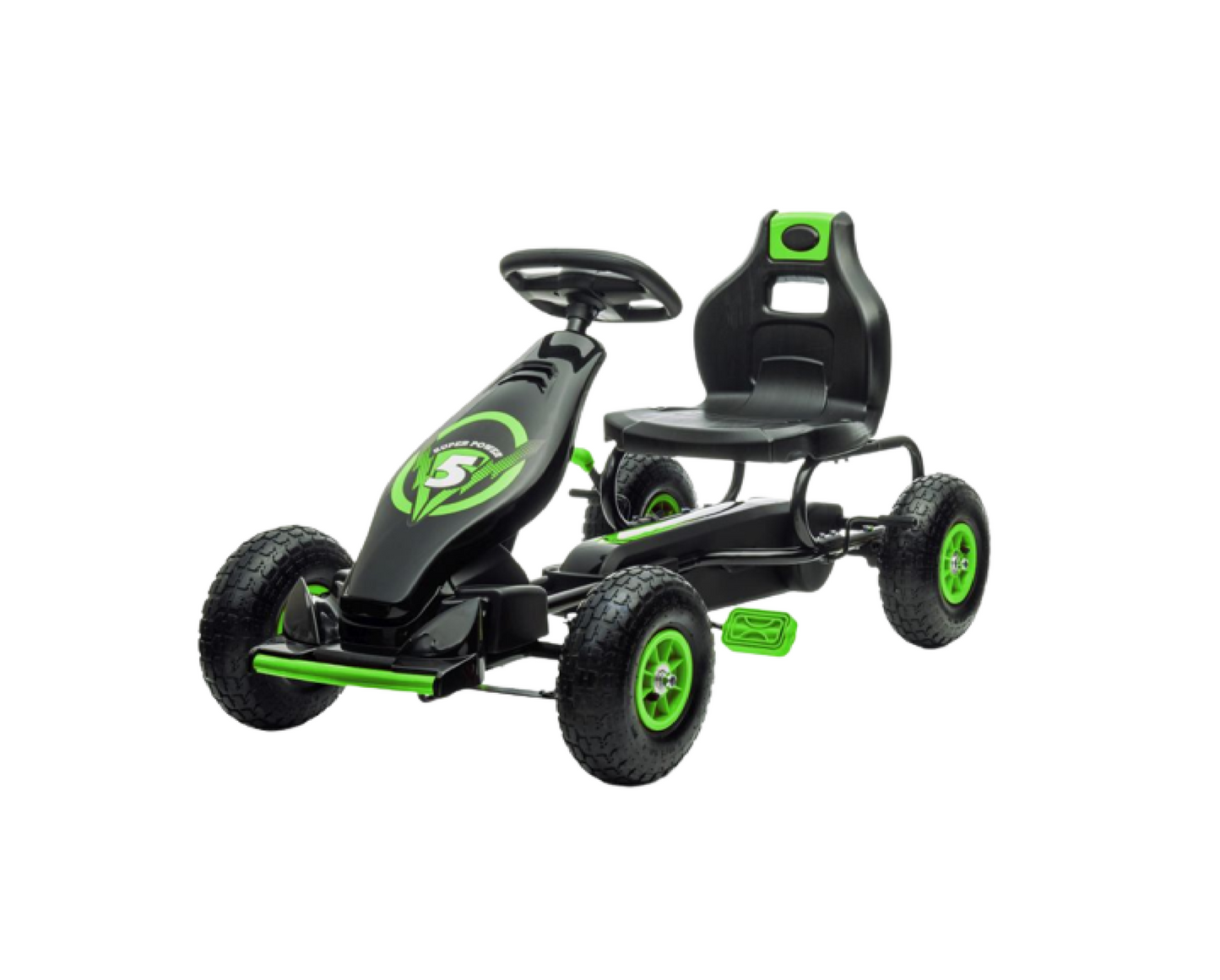 Go Kart G18 cu pedale, verde, Lean 10566