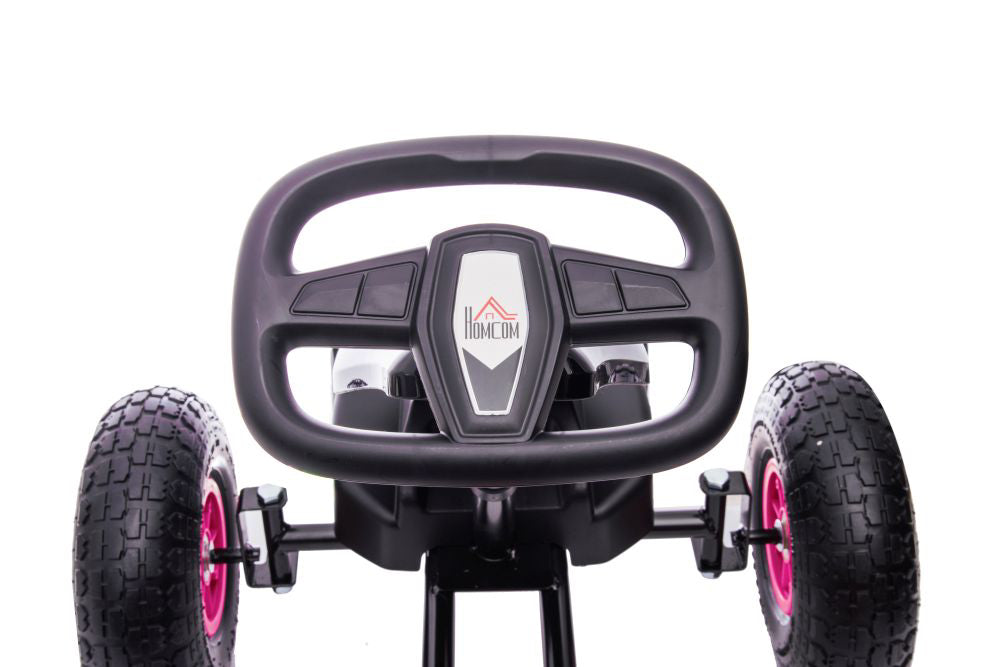 Go Kart G18 cu pedale, roz, Lean 10567