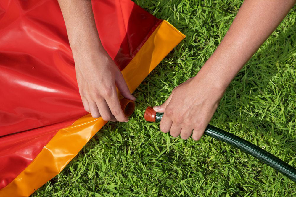 Tobogan dublu cu apa pentru sol, 4.88 m, Bestway 10619