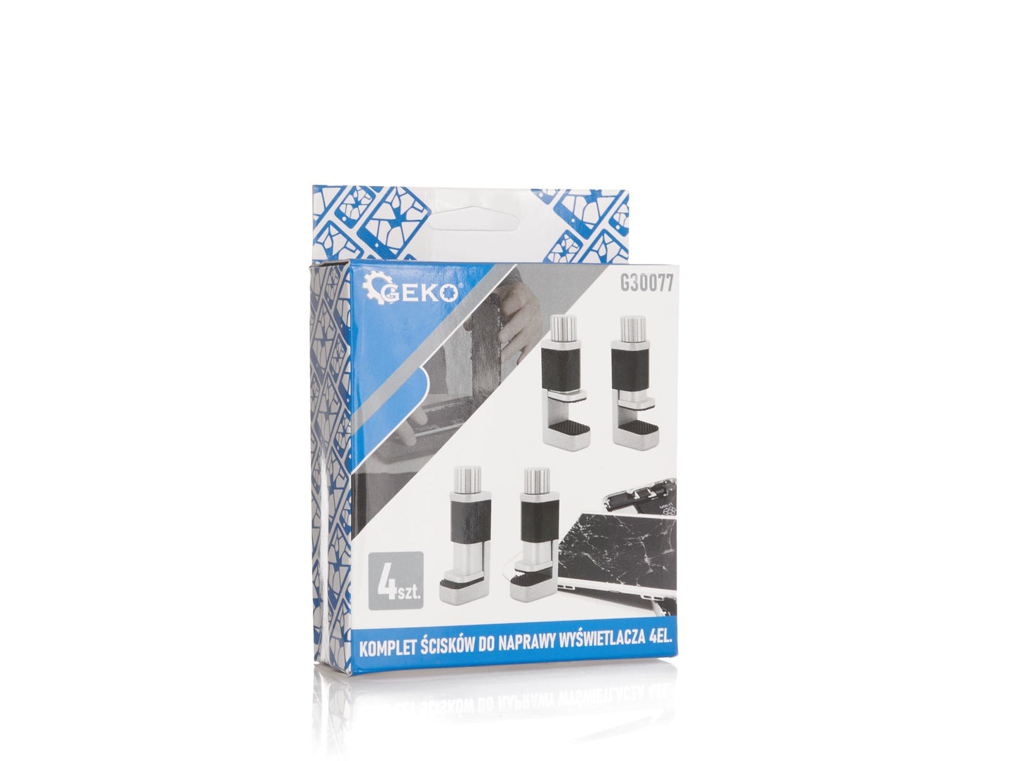 Set 4 cleme pentru reparare ecran telefon, Geko G30077