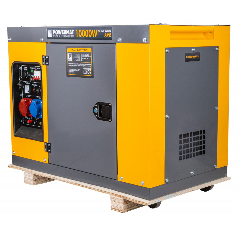 Generator de curent pe motorina PM-AGR-10000MD, 230 V / 400 V, 10 kW, Powermat PM1226