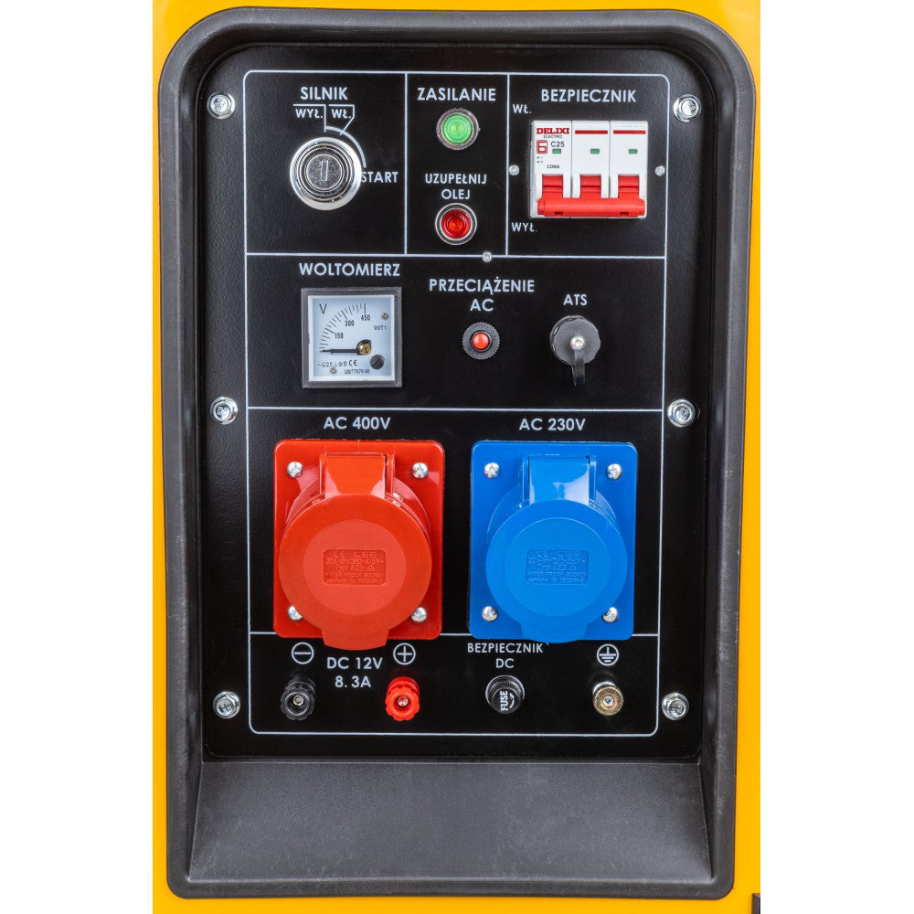 Generator de curent pe motorina PM-AGR-10000MD, 230 V / 400 V, 10 kW, Powermat PM1226