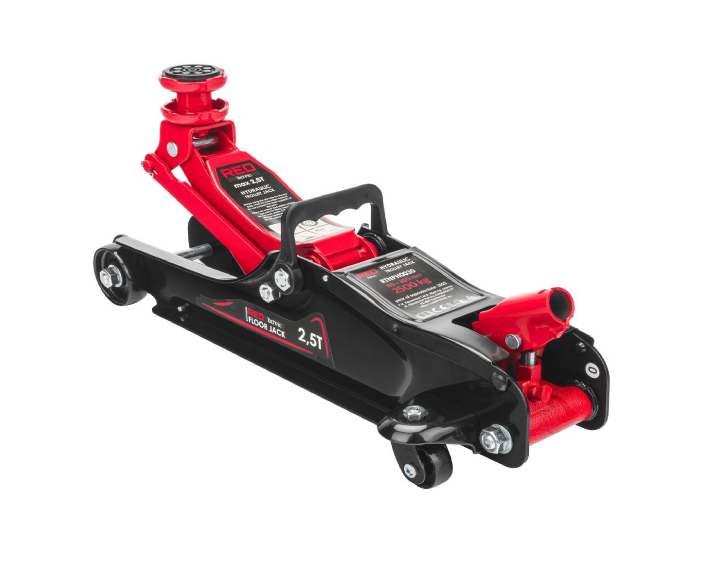 Cric hidraulic cu profil redus, 2.5 T, Red Technic RTNPH0030