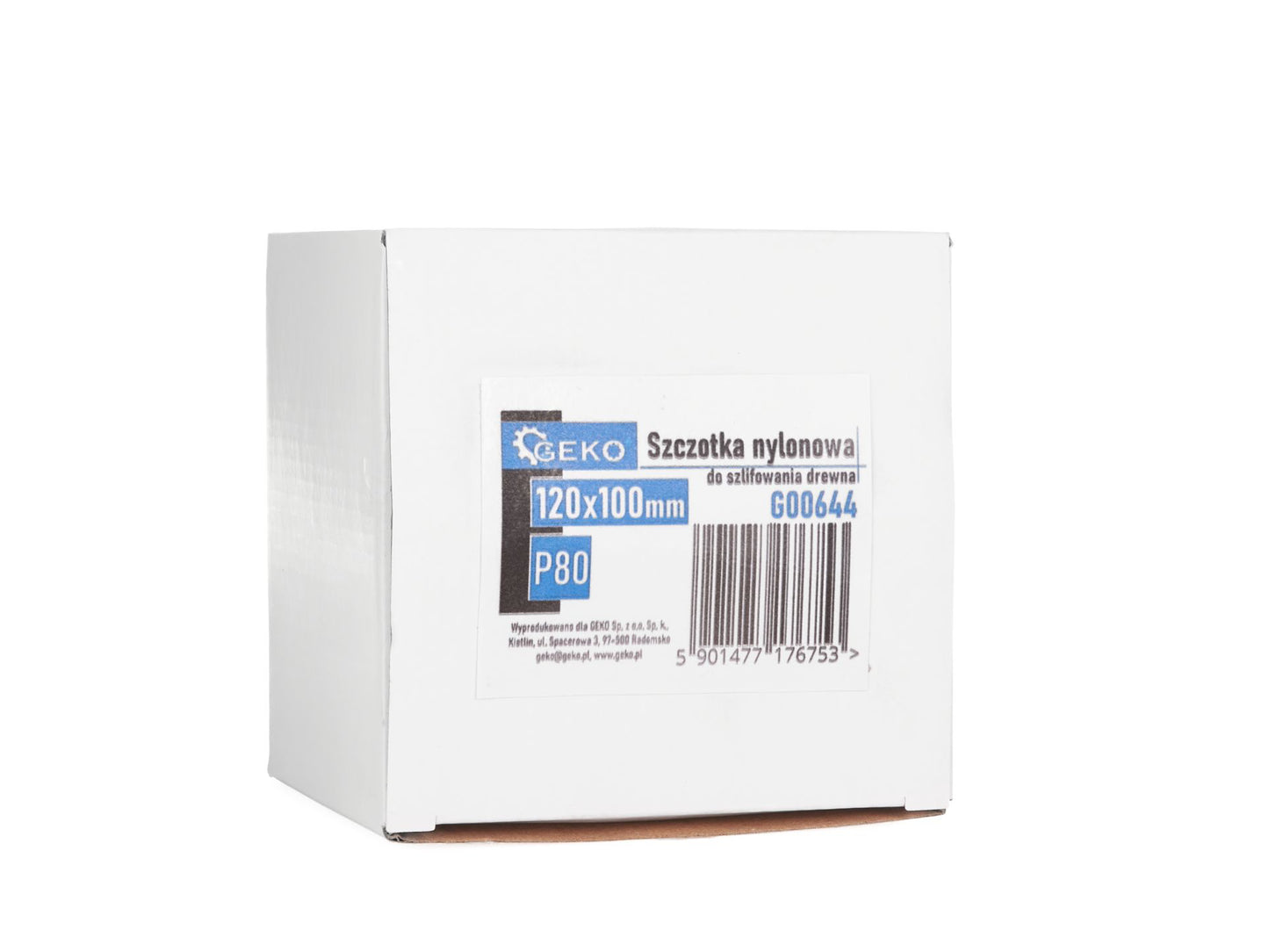 Perie din nailon pentru slefuirea lemnului, 120 x 100 mm, Geko G00644