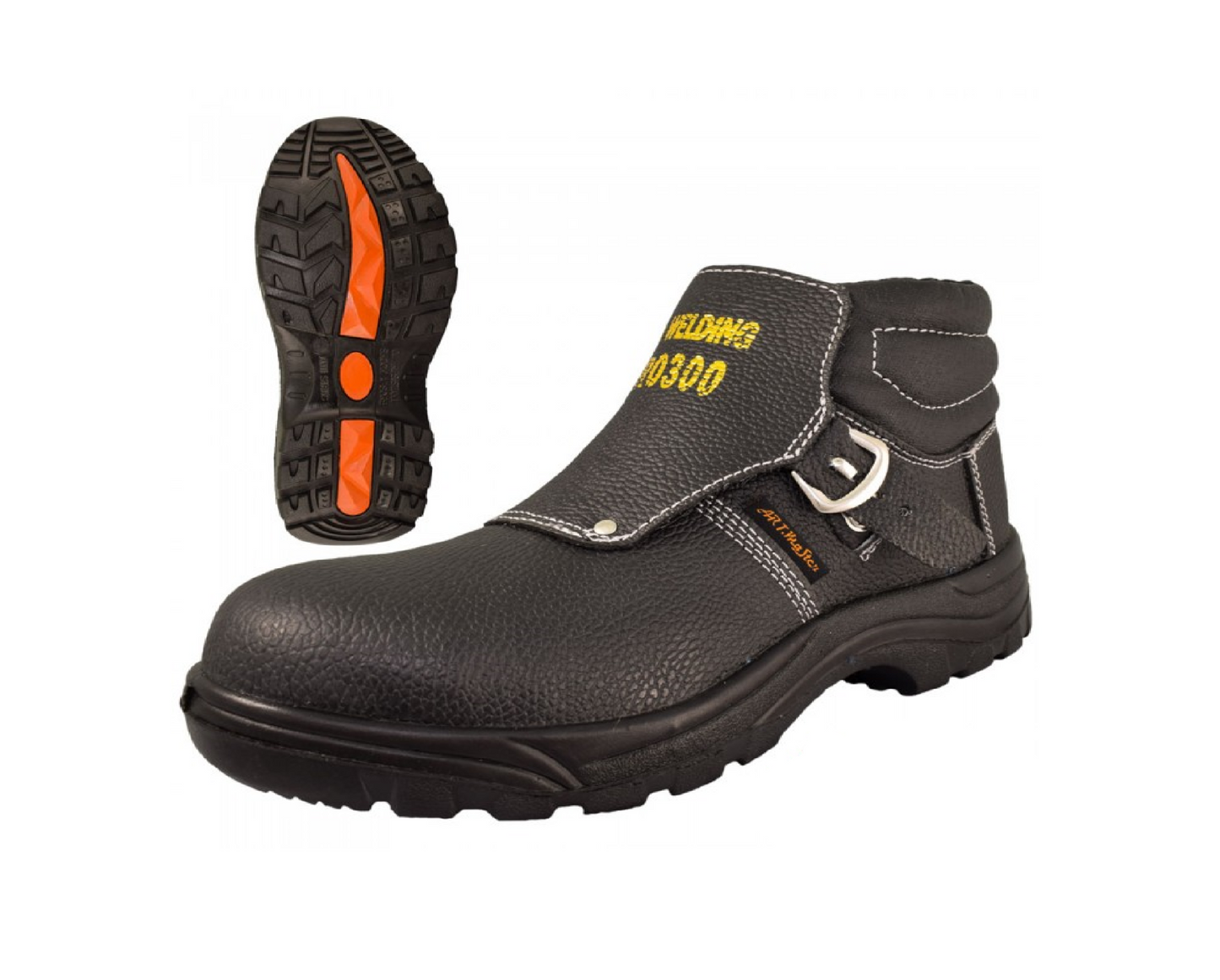 Bocanci de protectie cu bombeu metalic pentru sudura BWELD HRO, marimea 44, Artmas ART805006