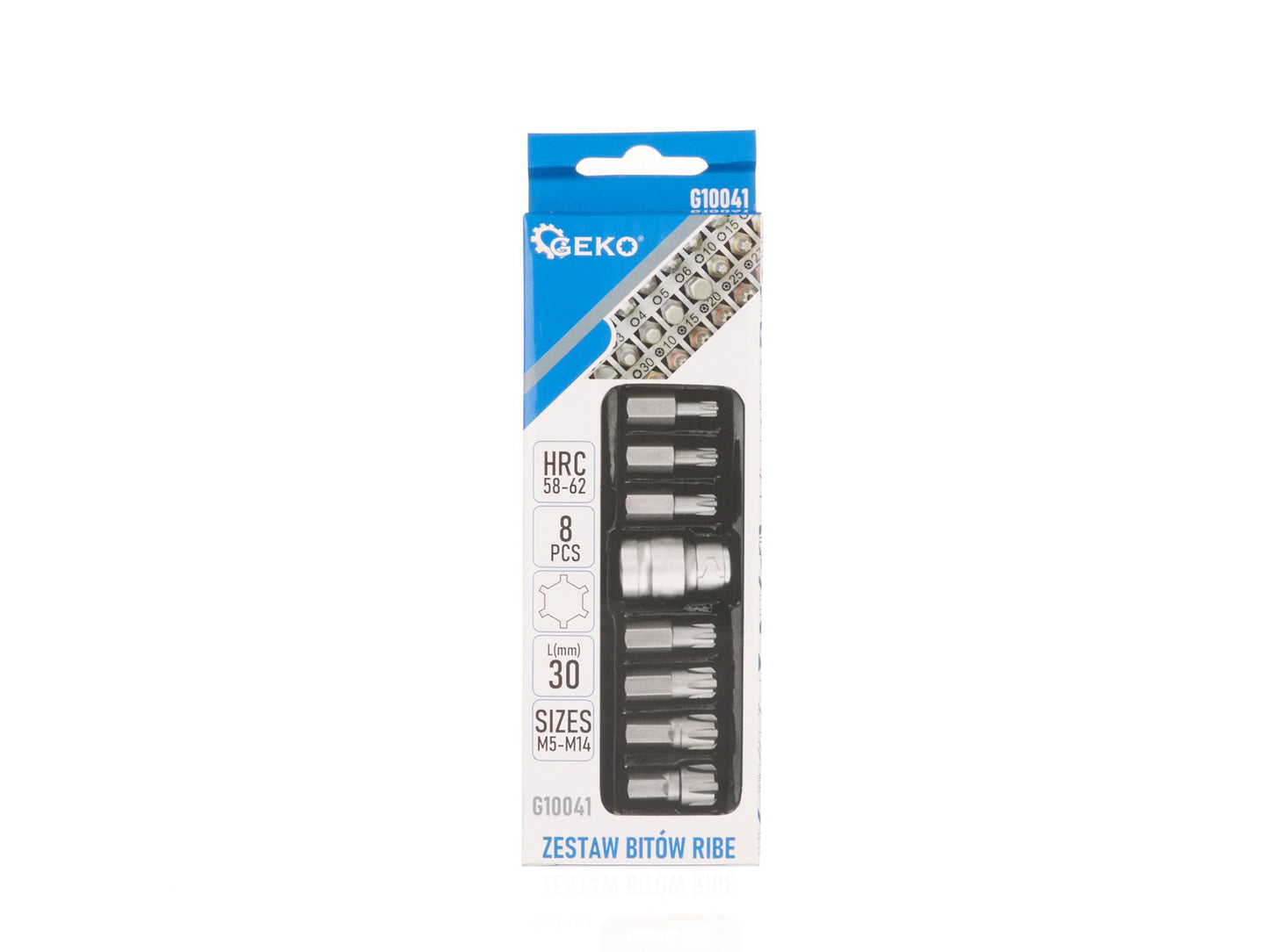 Set biti RIBE, M5-M14, 8 elemente, Geko G10041