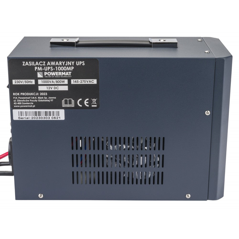 Sursa de curent UPS cu afisaj LCD PM-UPS-1000MP, 800 W, Powermat PM1214