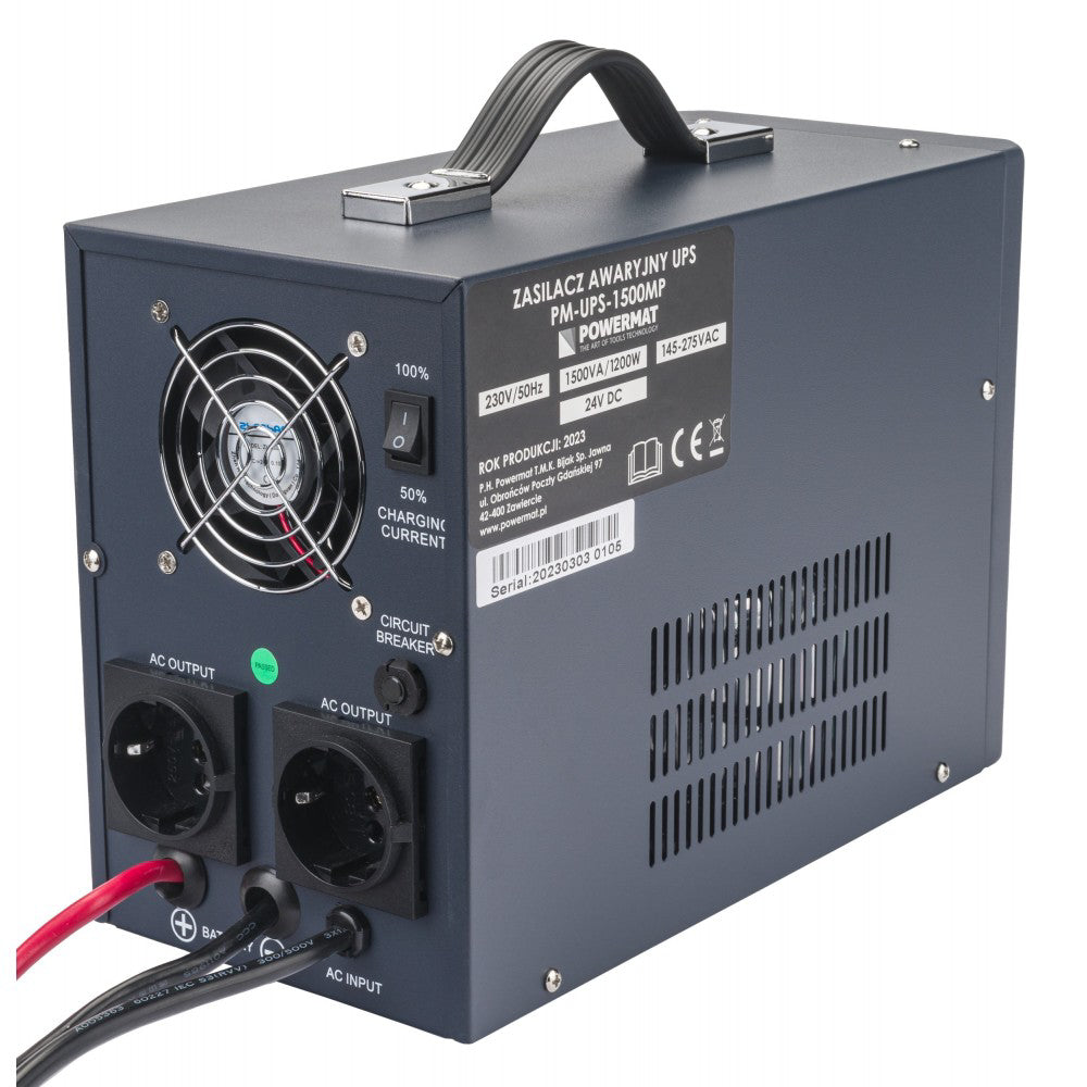 Sursa de curent UPS PM-UPS-1500MP, 1200 W, Powermat PM1215