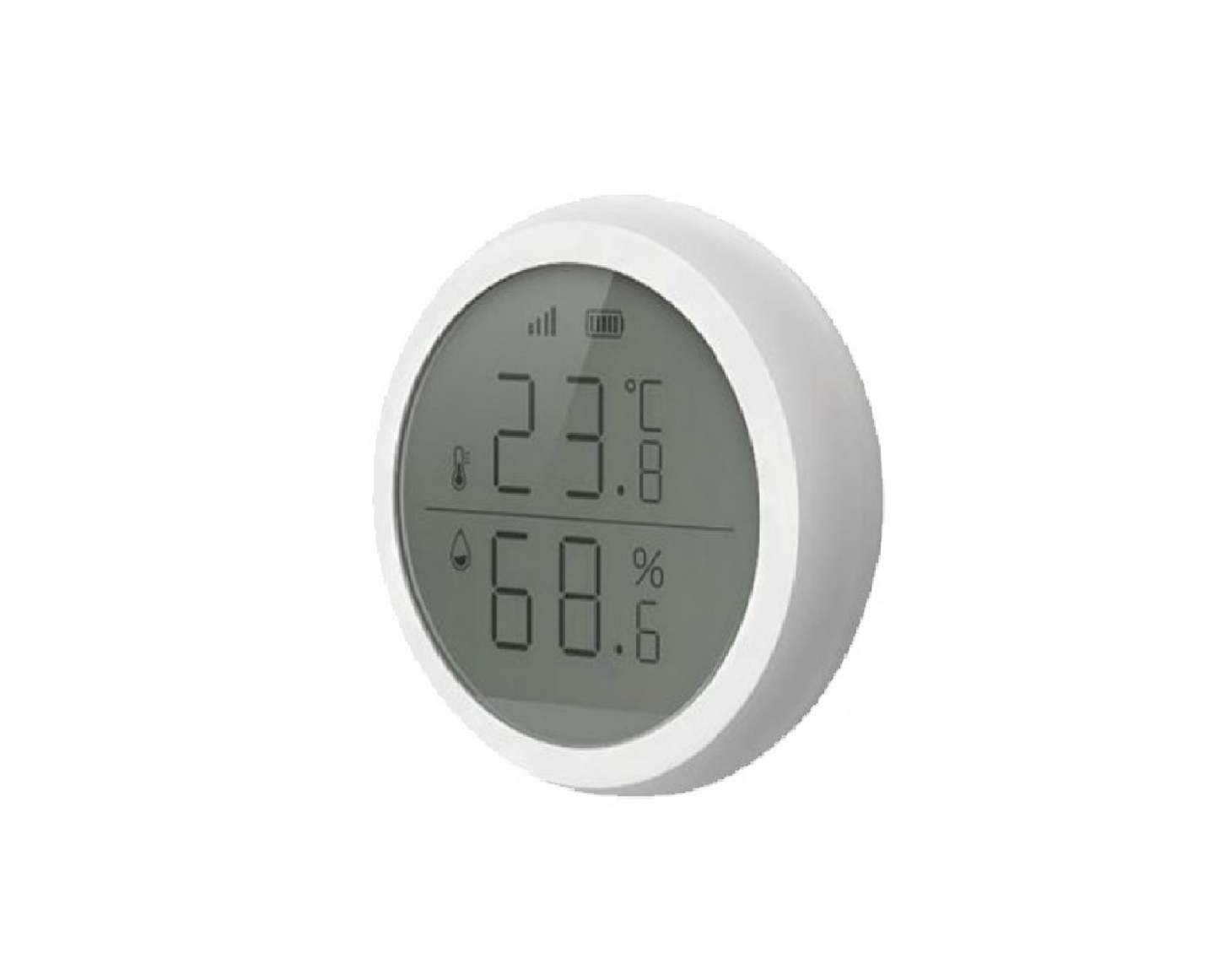 Senzor de temperatura si umiditate CTW 17 Zigbee Wertberg, afisaj LCD, Harder HD0081