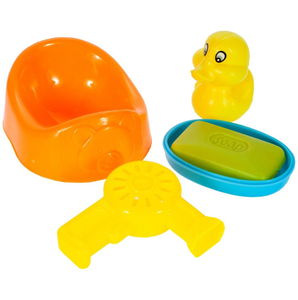 Cada pentru papusi cu accesorii, 12 elemente, MalPlay 107129