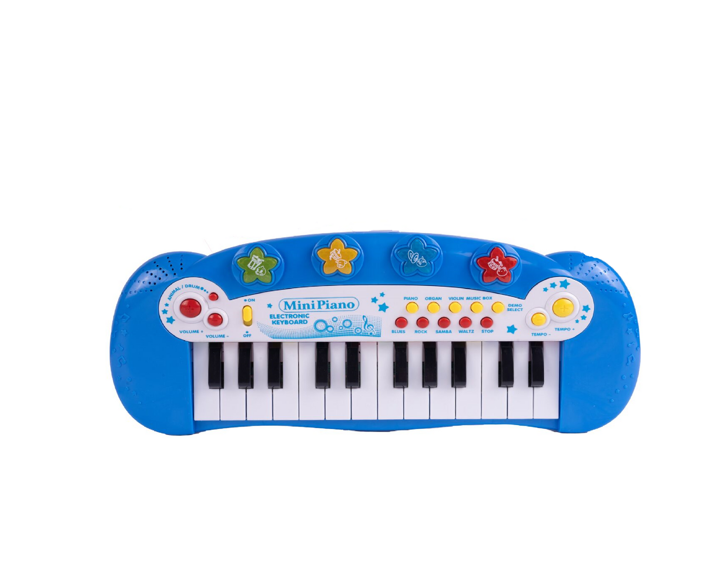 Orga cu microfon, 24 clape, microfon, albastru, MalPlay 110325