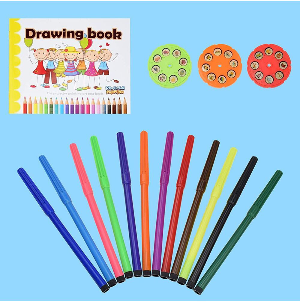 Masuta pentru desen cu proiector tip dragon, MalPlay 110329