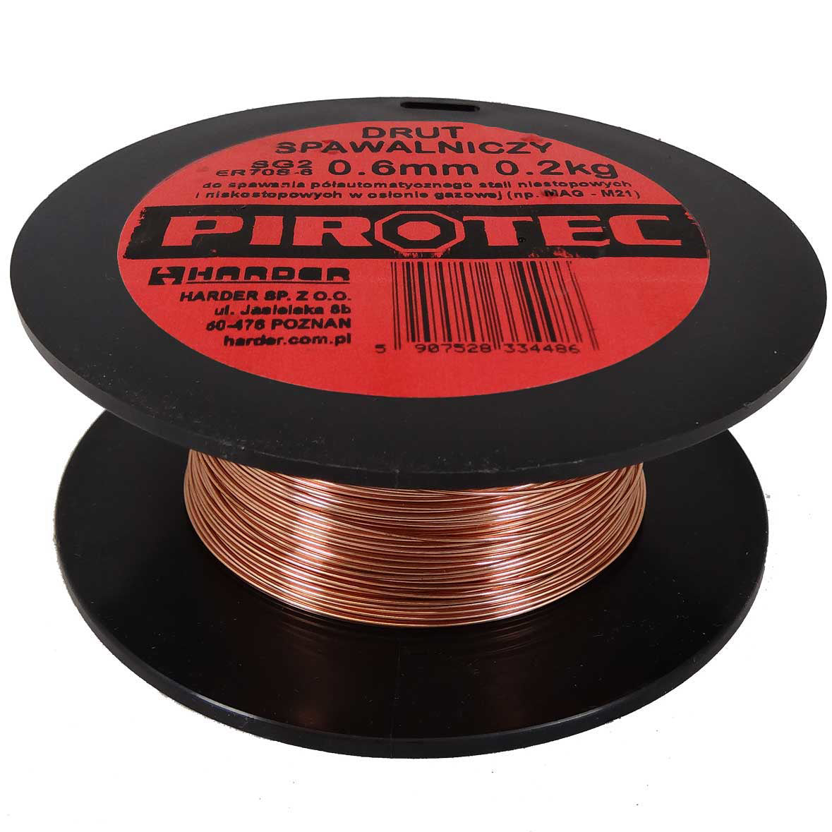 Sarma de sudura otel Pirotec ER70S-6 0.6, 5 KG, Harder HD0095