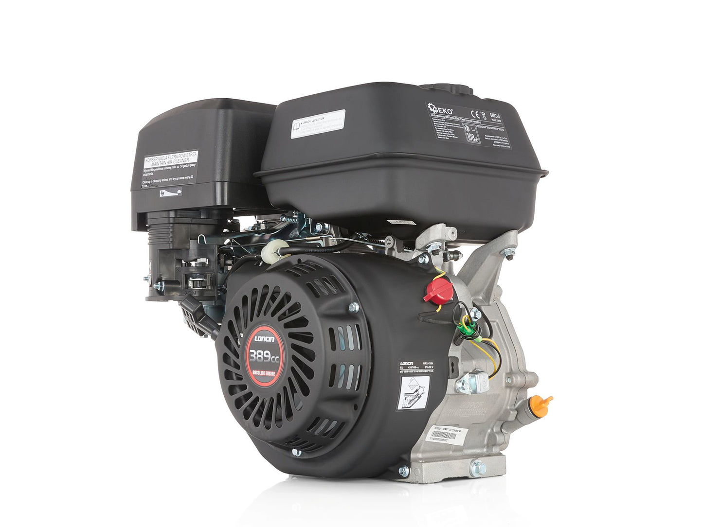 Motor pe benzina Loncin G390F, 13 cp, 25 mm, Geko G80249