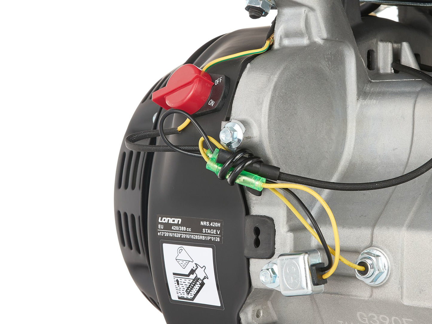 Motor pe benzina Loncin G390F, 13 cp, 25 mm, Geko G80249