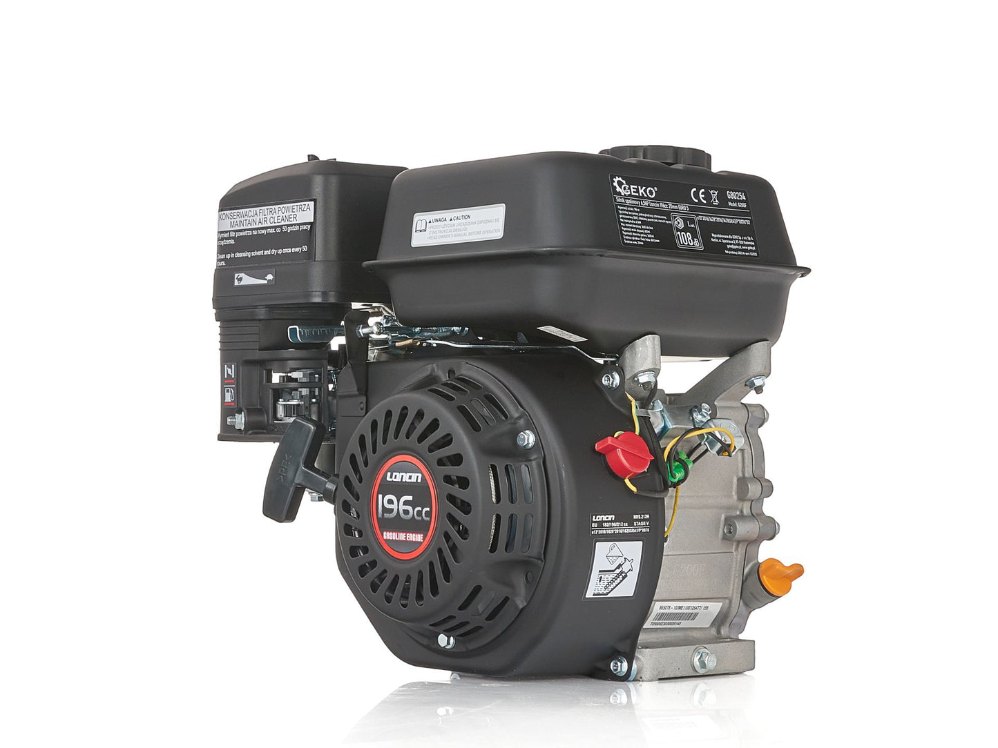 Motor benzina Loncin, 196 cc, 20 mm, Euro 5, Geko G80254