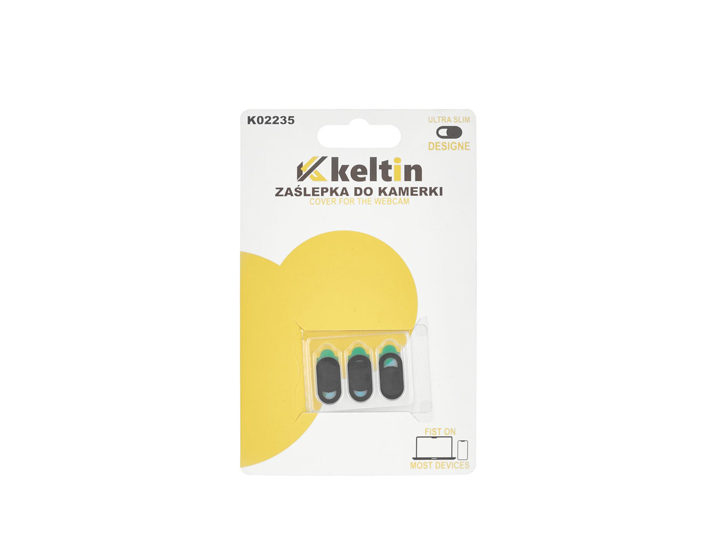 Set protectii camera laptop, 3 elemente, Keltin K02235