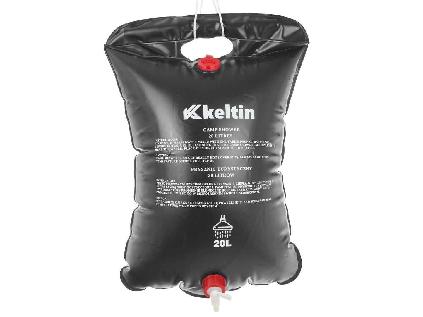 Dus portabil pentru camping, 20 l, Keltin K00400