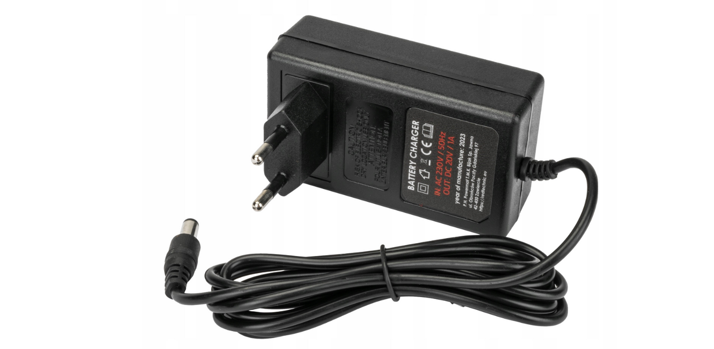 Masina de insurubat cu acumulator si incarcator, 2 x baterii Li-Ion, 2 Ah / 20 V, Red Technic RTWA0033