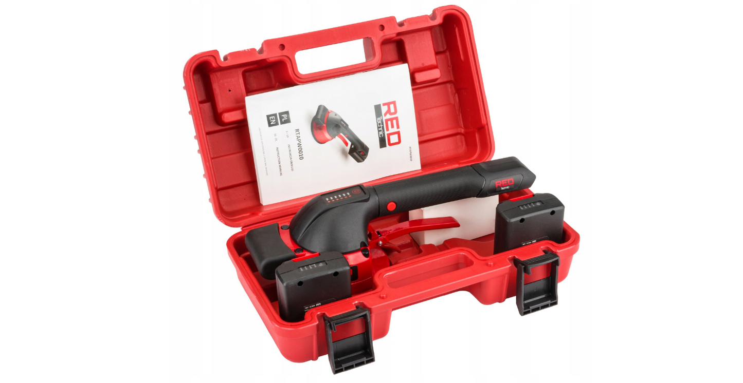 Ventuza vibranta pentru gresie si faianta cu acumulator, 18 V, Red Technic RTAPW0010