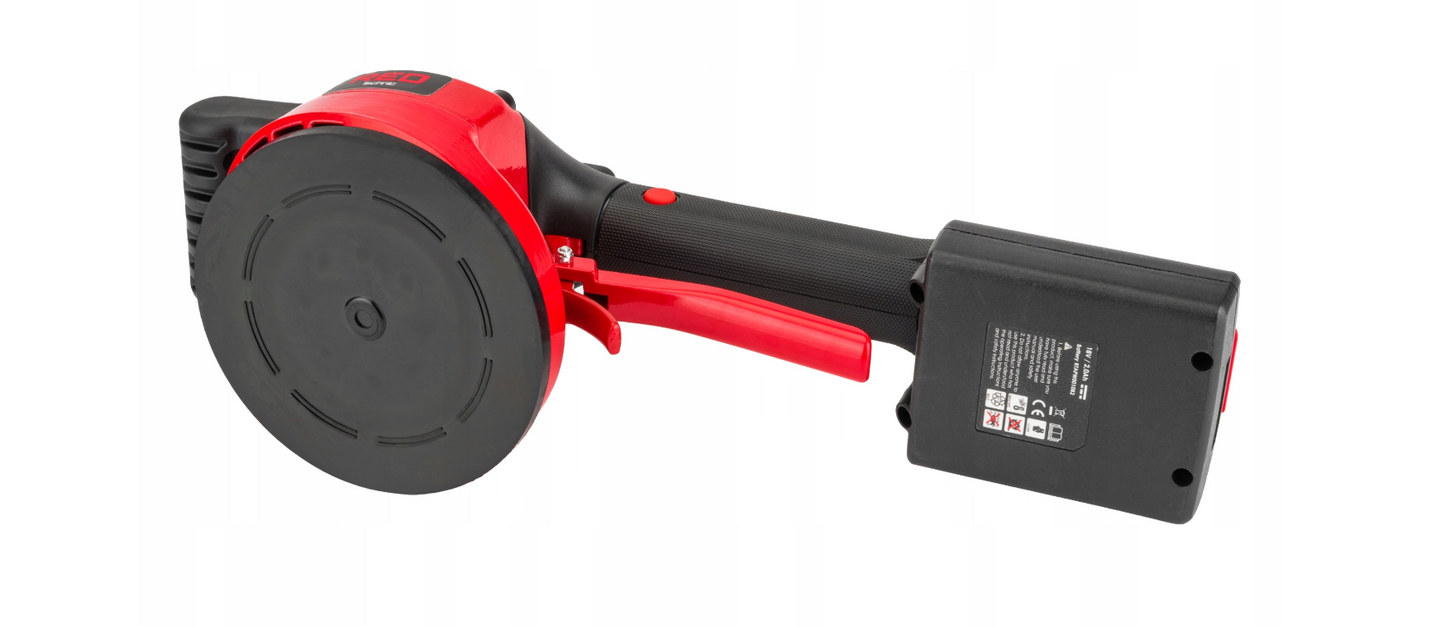 Ventuza vibranta pentru gresie si faianta cu acumulator, 18 V, Red Technic RTAPW0010