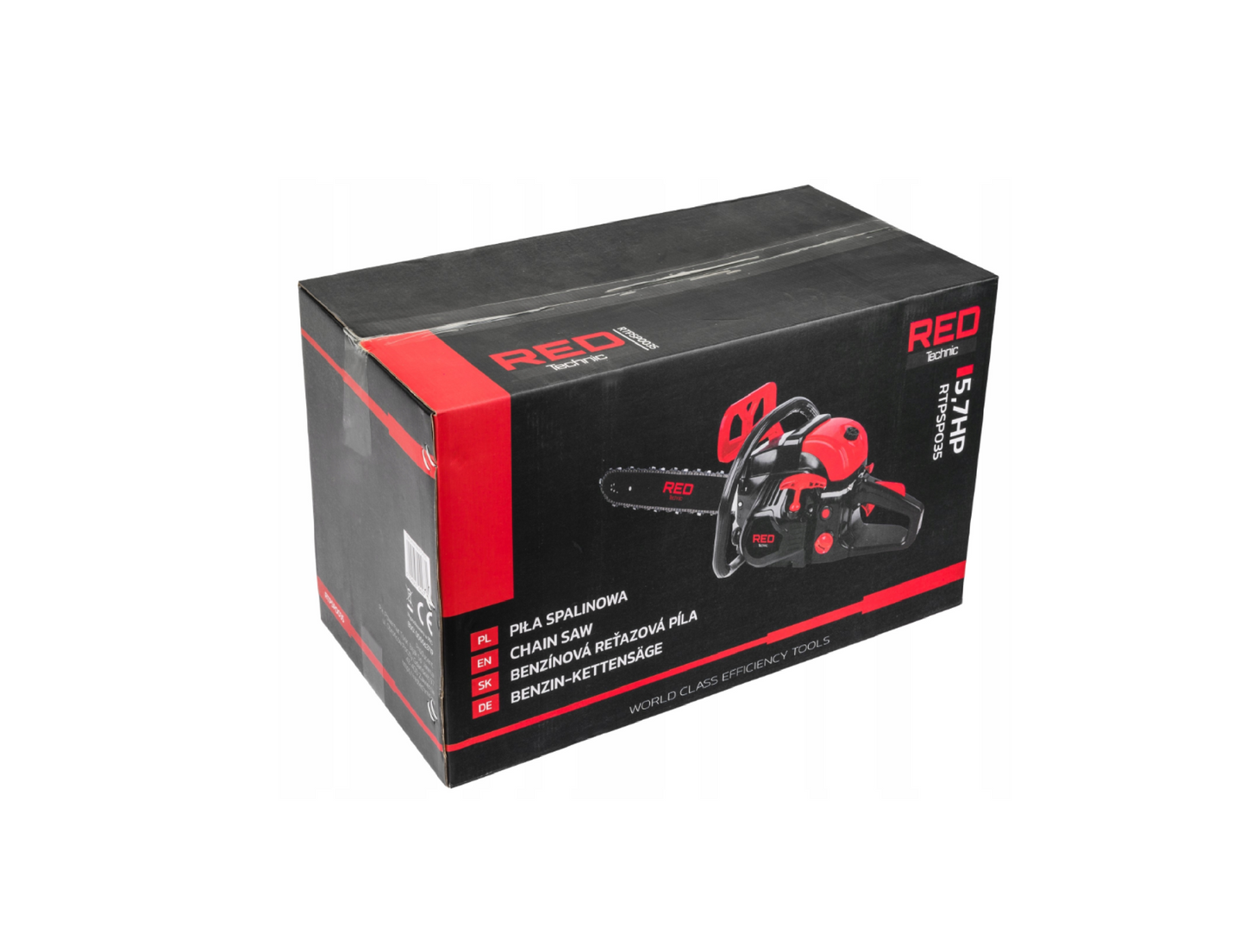 Fierastrau cu lant pe benzina, 5.7 cp, 16 / 18 inch, Red Technic RTPSP0035