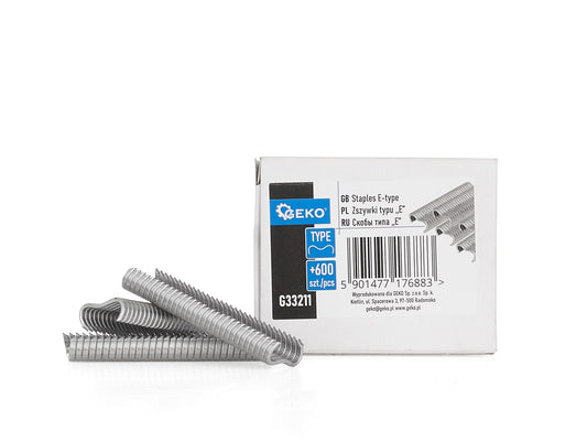 Set capse tip E pentru gard de sarma, 600 elemente, Geko G33211