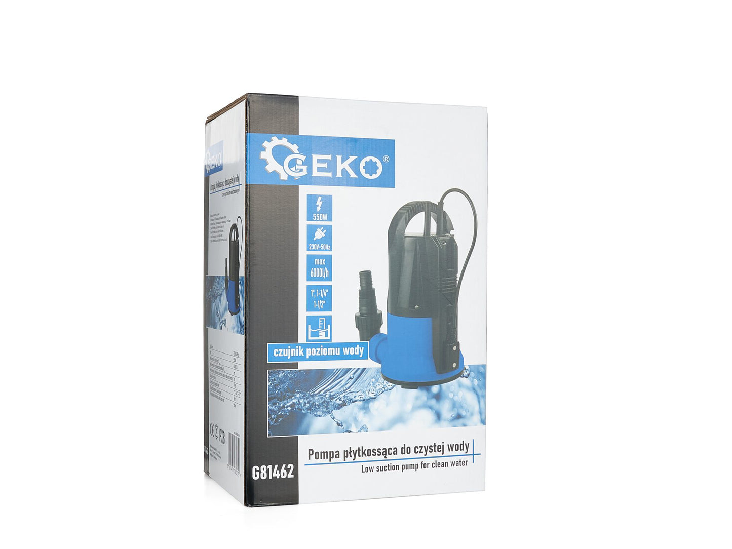 Pompa de apa curata cu intrerupator, 550 W, Geko G81462