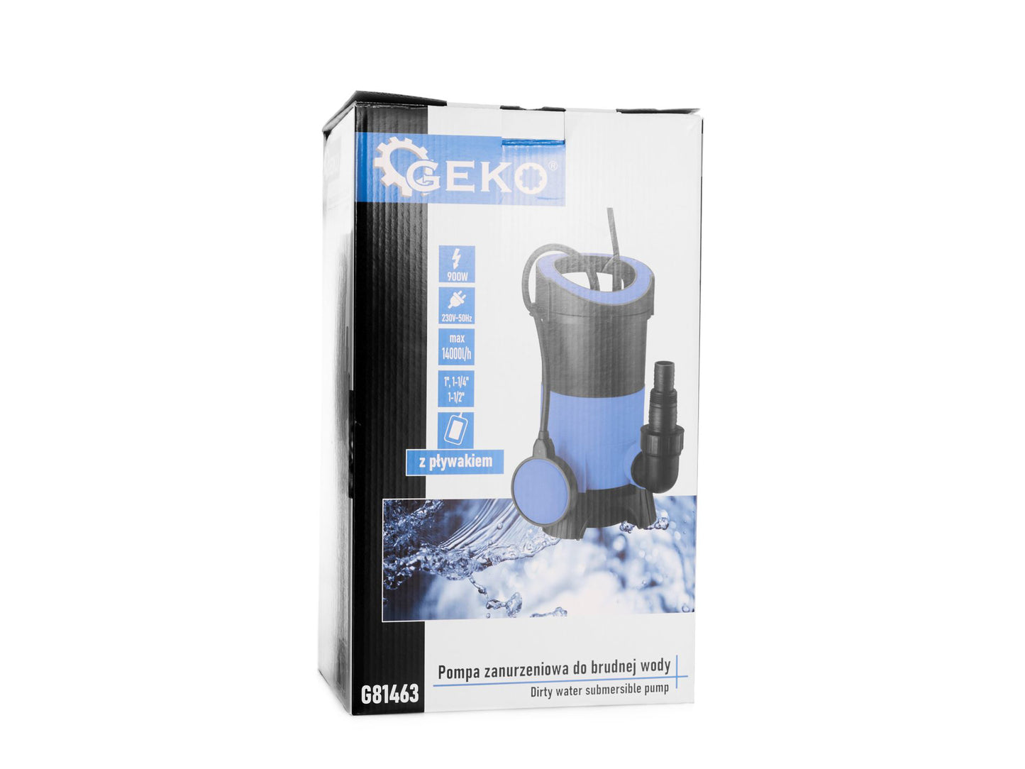 Pompa submersibila cu flotor pentru apa murdara, 900 W, Geko G81463